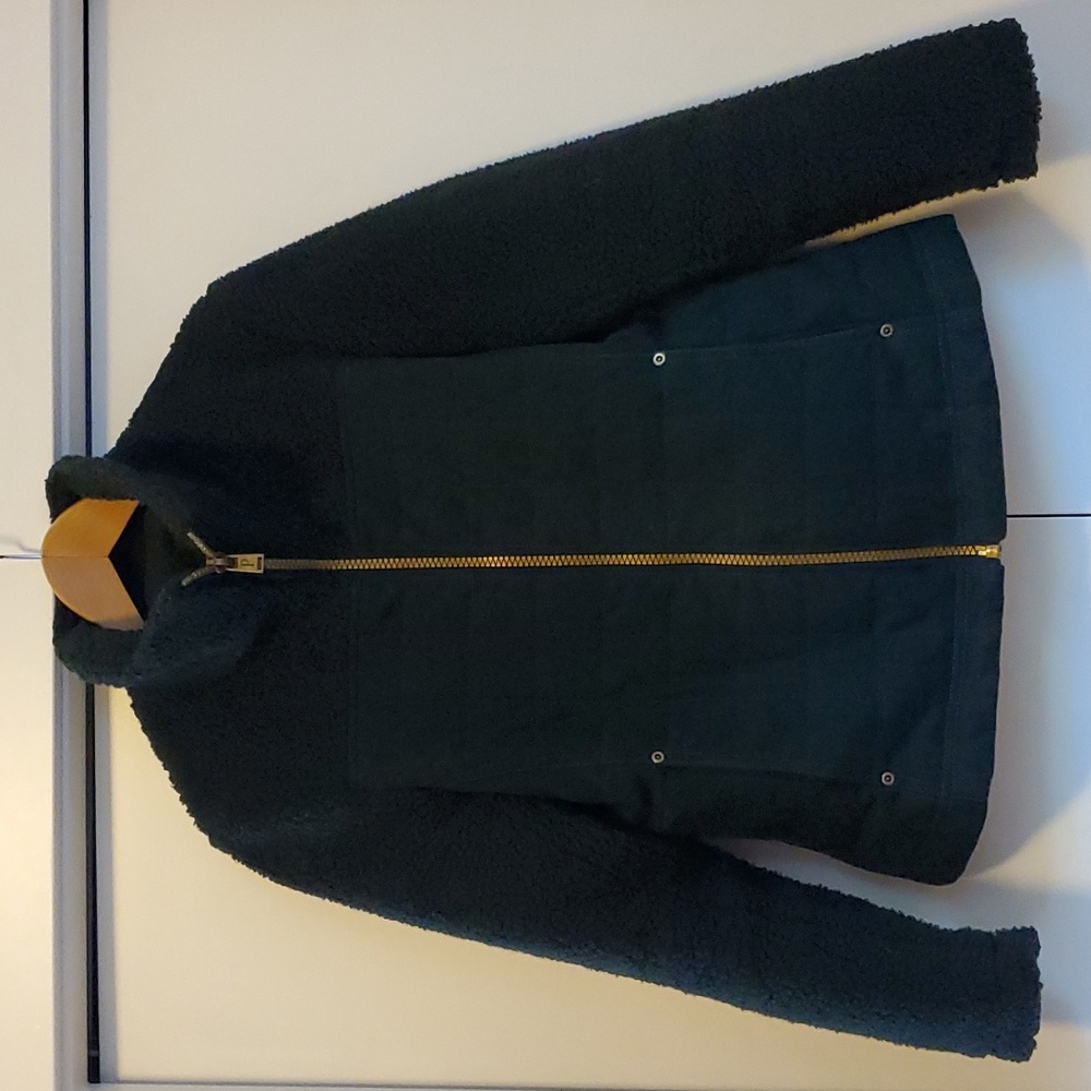 Pendleton salida canvas sherpa jacket (dark teal color) - Picture 2 of 13